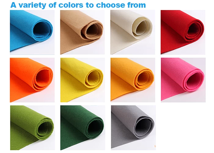 Felt Decorations Fabric On Sales, DIY Color  Needle-punched Non Woven Felt Decorations Fabric, Diy Felt Paper Supplier In China