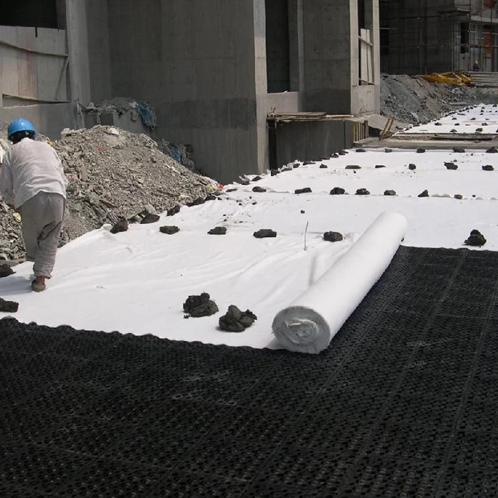 Needle Punched Polyester Geotextile Non Woven For Road Covering
