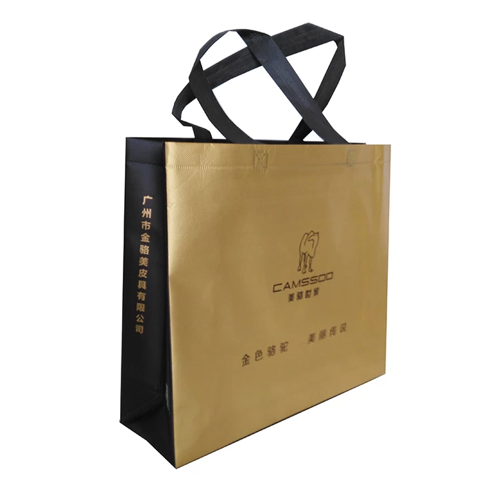 Non Woven Fabric Bag Supplier Logo Printed Non Woven Handle Shopping Bag