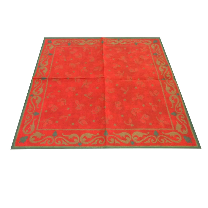  Paper Tablecloths Manufacturer, Christmas Theme Non woven Paper Tablecloths, Disposable Christmas Tablecloths Vendor In China