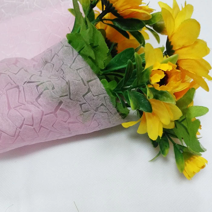 Custom Luxury Non Woven Paper Flower Packaging