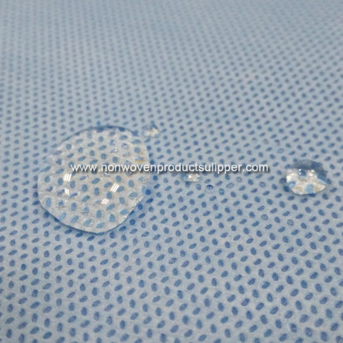 Biodegradable Waterproof SMS Polypropylene Spunbonded Nonwoven Fabric For Disposable Bedsheet Medical Rolls