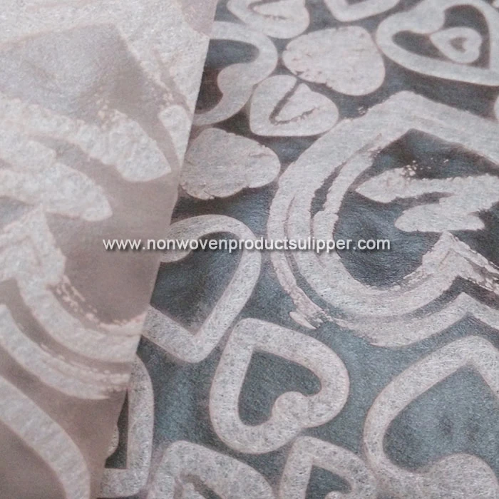 Light Pink Heart-shaped Embossing GT-HSLIPI01 PP Spunbonded Non Woven High Quality Luxury Materials