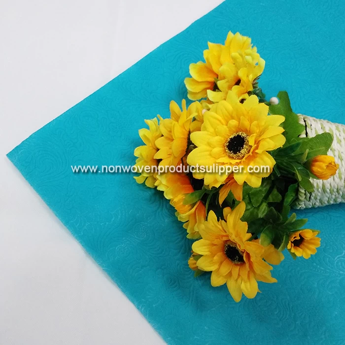 New Embossing GTRX-INBL01 PP Spunbonded Non Woven Floral Packing Fabric For Festive Decorations