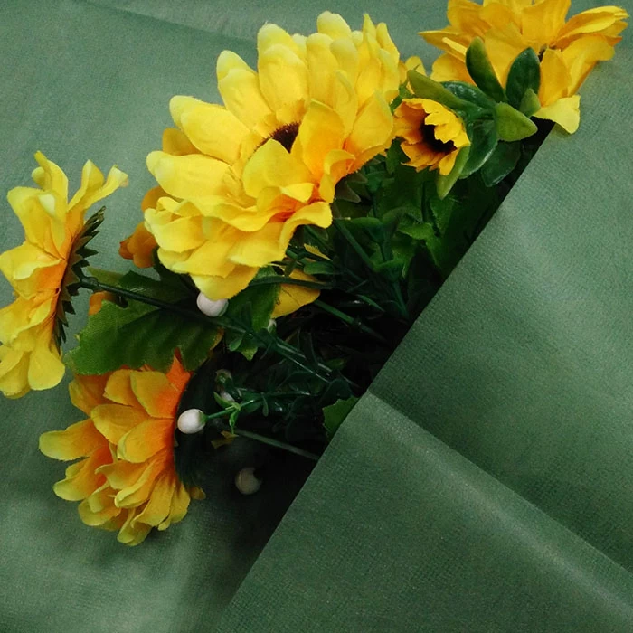 Flower Packing Supplier, Peanut Embossing PET Spun Bonded Non Woven Embossed Flower Packing Paper, Non Woven Packing Material Company In China