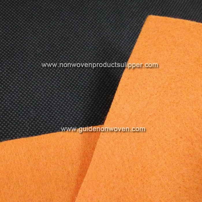 PDSC-ORA Orange Color Needle Punch Non Woven Mat For DIY Handicraft
