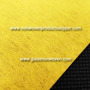 China 1035S-YE 100% PET Yellow Soft Chemical Bonded Nonwoven Fabric For Decoration manufacturer