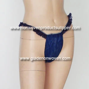 China Beauty Salon Lovely Design Dark Blue Girls Non woven Disposable Thongs manufacturer