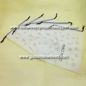 China Customized Single Color Printing Non Woven Storage Drawstring Bag manufacturer