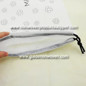 China Customized Single Color Printing Non Woven Storage Drawstring Bag manufacturer