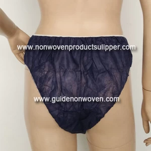 China Dark Blue High-waisted Lady SPA Disposable Non Woven Panty H1007F manufacturer