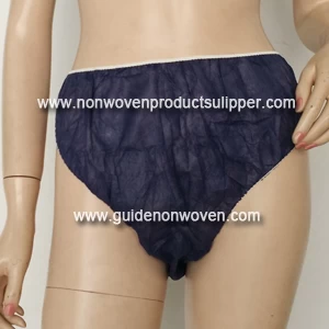 China Dark Blue High-waisted Lady SPA Disposable Non Woven Panty H1007F manufacturer