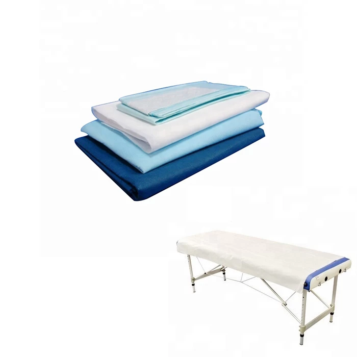China Disposable Bed Cover Company, SMS Medical Disposable Bed Cover Use For Hospital, Nonwoven Bed Linen Vendor In China manufacturer