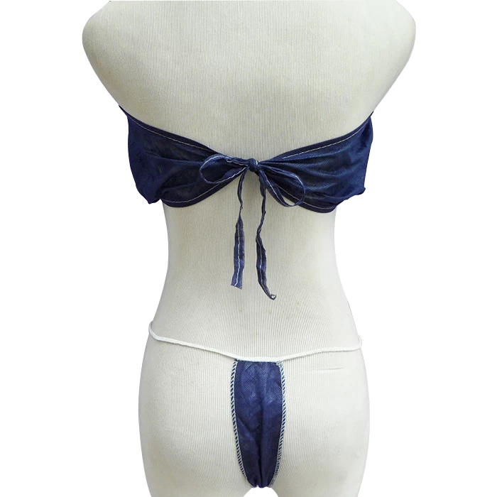 China Disposable Brassieres Non-woven Bra Beauty For Spa Salon Top Garment Underwear Custom manufacturer