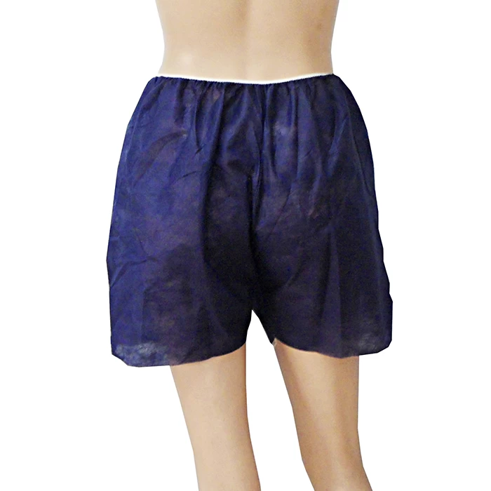 China Disposable Boxer Underwear Vendor Disposable Shorts Underwear Nonwoven Boxers Shorts Paper Underwear manufacturer