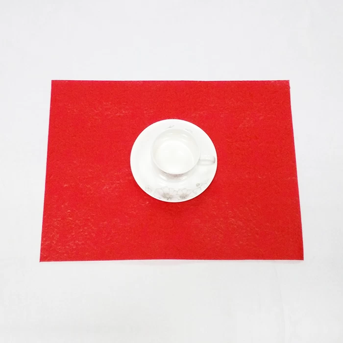 China Environmental Protection Non Woven Table Mat Heat Insulation Non Slip Coaster Table Flag Western Tableware Mat Manufacturer manufacturer