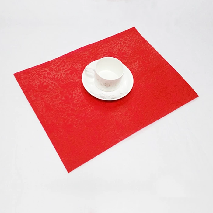 중국 환경 보호 비 짠된 테이블 매트 단열 비 슬립 코스터 테이블 플래그 서양 식기 매트 제조 업체 제조업체