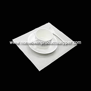China GT-WH01 Hotel Wedding Napkins White Decoration Non Woven Fabric Dining Table Napkin manufacturer