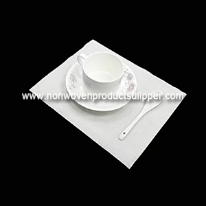 China GT-WH01 Hotel Wedding Napkins White Decoration Non Woven Fabric Dining Table Napkin manufacturer