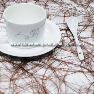 China GTDL1001-E Brown Color Floss Non Woven Fabric Wholesale Non Woven Roll For Wall Decoration manufacturer