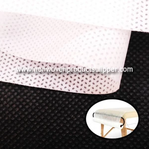 China GTHY-WH1-SMSBS 45 gsm Disposable Massage Bedsheet Non Woven Fabric manufacturer