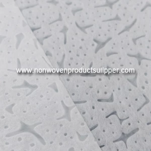 China GTRX-W01 White Color New Embossing Polypropylene Spunbond Non Woven Fabric For Disposable Tablecloths manufacturer