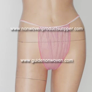 China H1008B Pink Disposable Non Woven G-string manufacturer