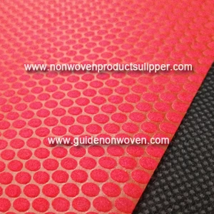 China HH-N08O Bright Red Color Round Dot Pattern PP Spunbonded Non-woven Fabric manufacturer