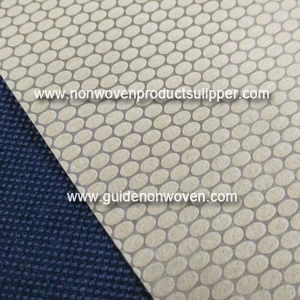 China HH-N26O Apricot Color Round Dot Pattern Polypropylene Spunbond Nonwoven Fabric manufacturer