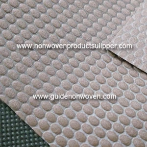 China HH-N34O Brown Color Round Dot Pattern PP Spunbond Nonwoven Fabric manufacturer