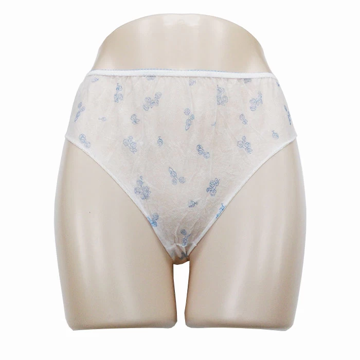 China Disposable Underwear Bulk Supplier Nonwoven Women Hygiene Panties Brief Bikini For Traveling