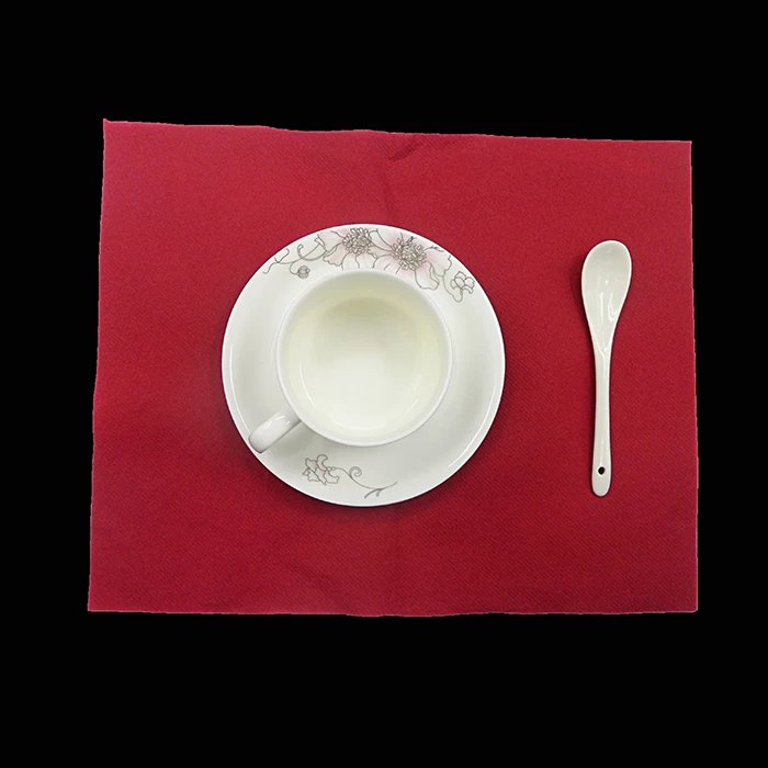 Toalha de mesa descartável não tecida da toalha de mesa do hotel, fornecedor não tecido do guardanapo do banquete, fabricante do guardanapo de papel