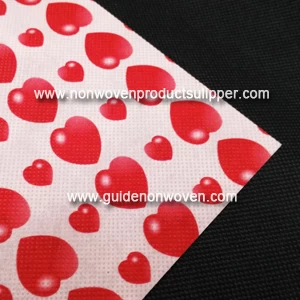 China JL-2025 Heart Shape Printing Polyester Spunbond Non Woven Fabric For Packaging And Decoration manufacturer