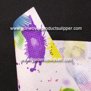 China JL-4012 Graffiti Printing Polyester Spunbond Non Woven Fabric For Packaging And Decoration manufacturer