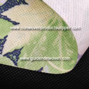 China JL-4048 Leaf Printing Polyester Spunbond Non Woven Fabric For Packaging And Decoration manufacturer