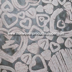 China Light Pink Heart-shaped Embossing GT-HSLIPI01 PP Spunbonded Non Woven High Quality Luxury Materials manufacturer