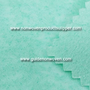 China MBDg80gsm Green Color PET Needle Punch Nonwovens For Leather Fabric manufacturer