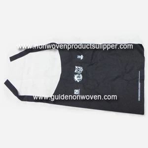 China NJ-B Customized Disposable Airlaid Non Woven Fabric Cooking And BBQ Apron manufacturer