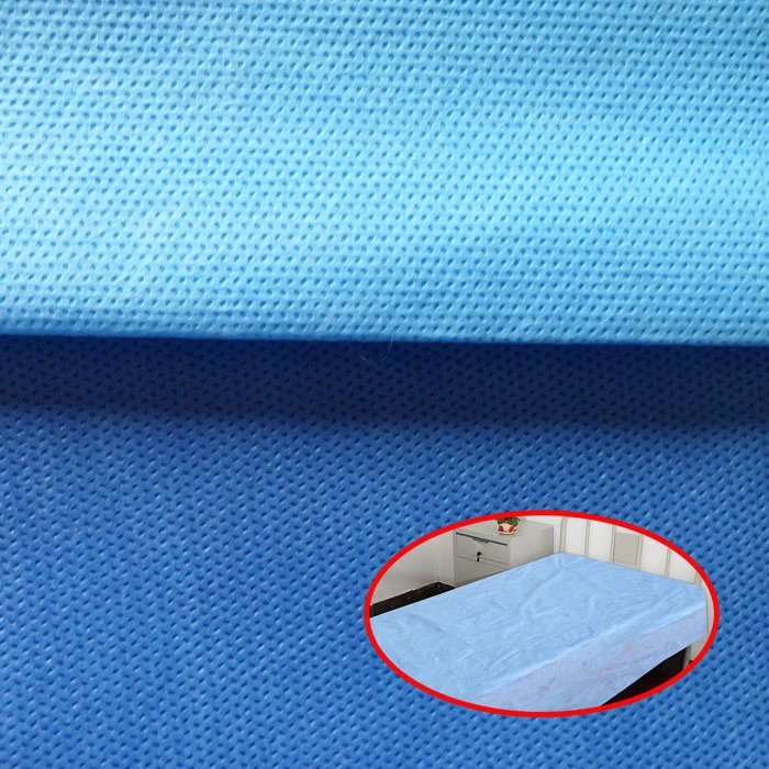 China Non Woven Dark Blue Color Disposable Hospital Bed Sheet, Medical Bed Sheet Roll Supplier, Disposable Bedding Company manufacturer