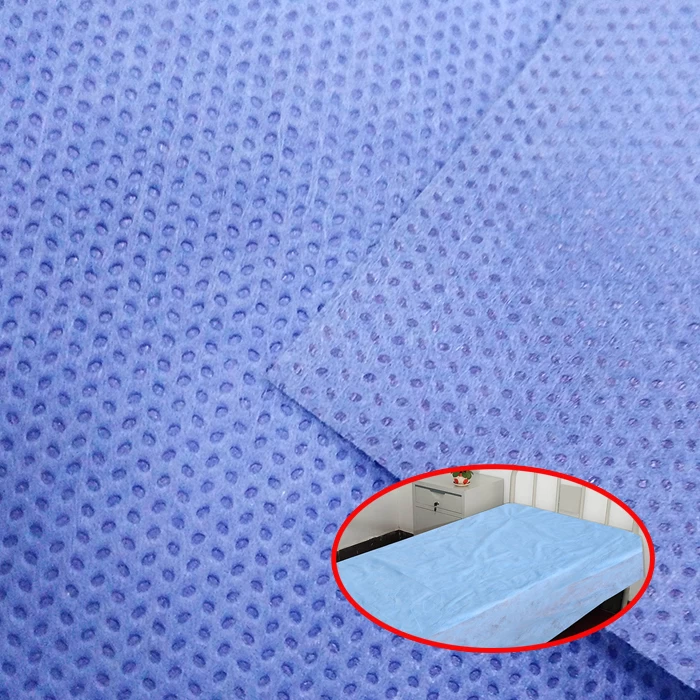 不織布紙スパ穴あき使い捨て可能なフィットベッドシーツロールカスタム