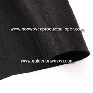 China PDSC-B Black Color Needle Punched Non woven Fabric For Shoes and Hats manufacturer
