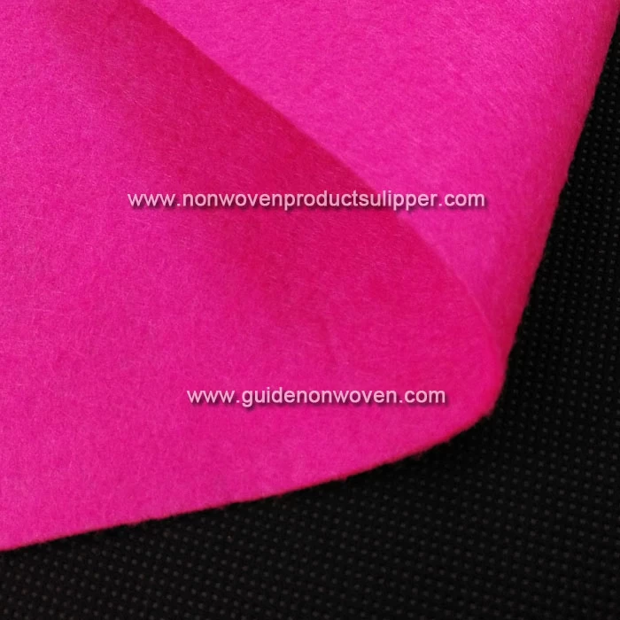 China PDSC-PR Purplish Red Color Christmas PET Polyester Non Woven Handmade Needle Punched DIY Felt manufacturer