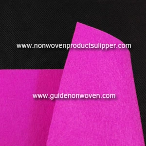 China PDSC-PR Purplish Red Color Needle-punched Non woven Fabric For DIY Sticker manufacturer
