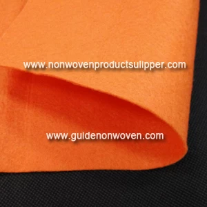 China PDSC-ORA Orange Color Needle Punch Non woven Fabric For Handicrafts manufacturer