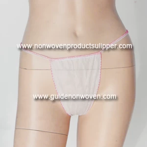 China PP Non Woven White Disposable Lady Thongs manufacturer
