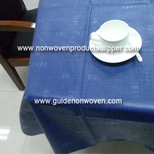 China XY-AIRLAID Composite Blue Waterproof Disposable Table Cloths manufacturer