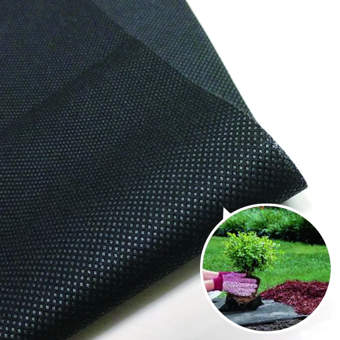 China Weed Barrier PET Weed Mat Agricultural Weed Control Fabric Factory manufacturer
