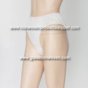 China White Color Wholesale Girl's Spa Disposable Underwear Panties manufacturer