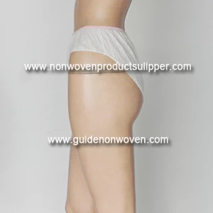China White Color Wholesale Girl's Spa Disposable Underwear Panties manufacturer