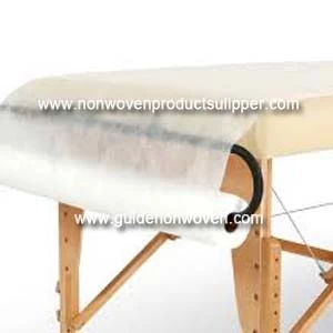 China Weiße Farbe 60cm Breite Einweg Vlies Bettlaken Roll Hersteller